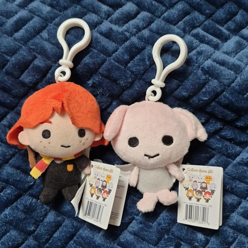 Harry Potter Ron Weasley & Dobby Plush Keychain Set, New With Tags - Picture 1 of 14